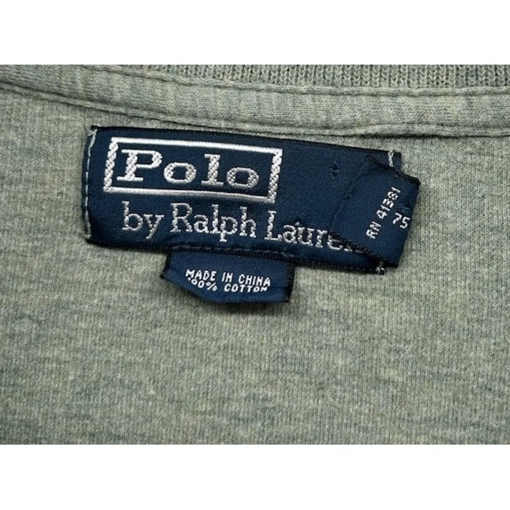 Polo‎ Ralph Lauren Light Green Quarter Zip Cotton Pullover Men's Size 2XL